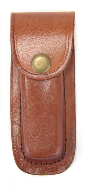 Brown Leather Folding Knife Sheath